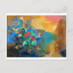 Postal Ophelia entre las flores, Redon
