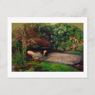 Postal Ophelia, John Everett Millais, 1851-1852