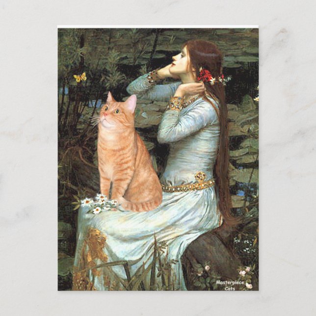 Postal Ophelia - Naranja Tabby gato 46 (Anverso)