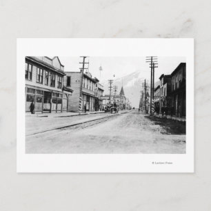Postal Opinión de la ciudad de Skagway, fotografía de
