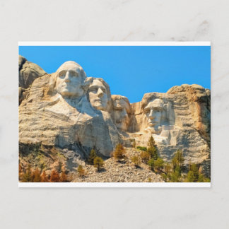 Postal Opinión de la obra clásica del monte Rushmore