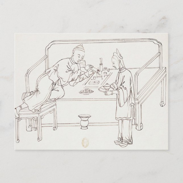 Postal Opio de tabaco (Anverso)