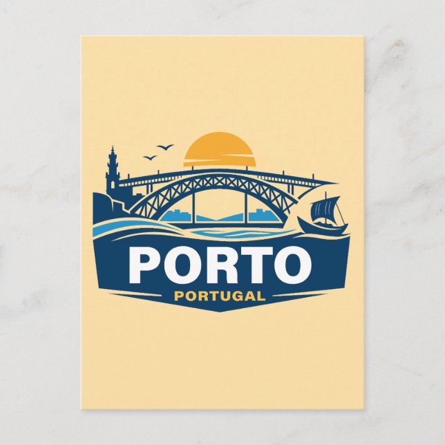 Postal Oporto Portugal Europa (Anverso)