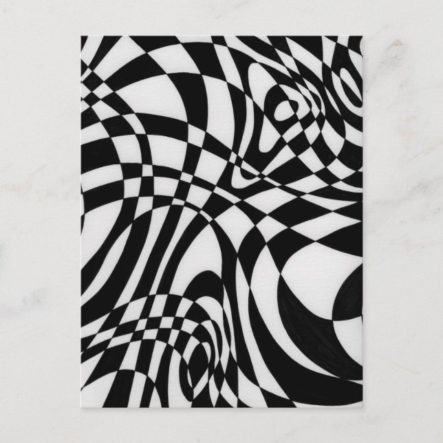 Postal Óptico número 1 de Michael Moffa c1991 (Anverso)