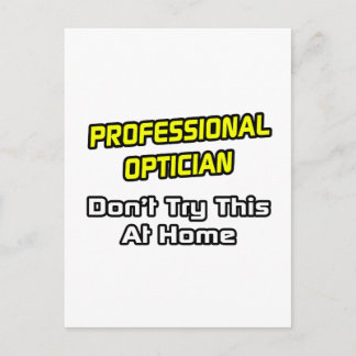Postal Óptico profesional .. Chiste