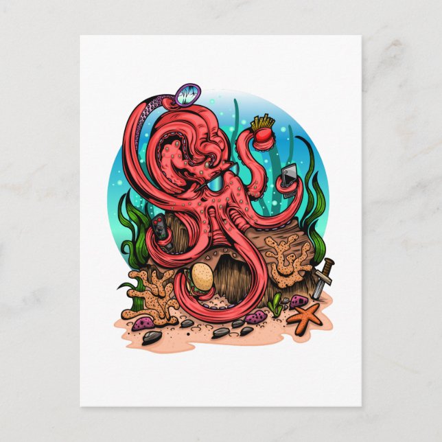 Postal Opulpo de varias tareas (Anverso)