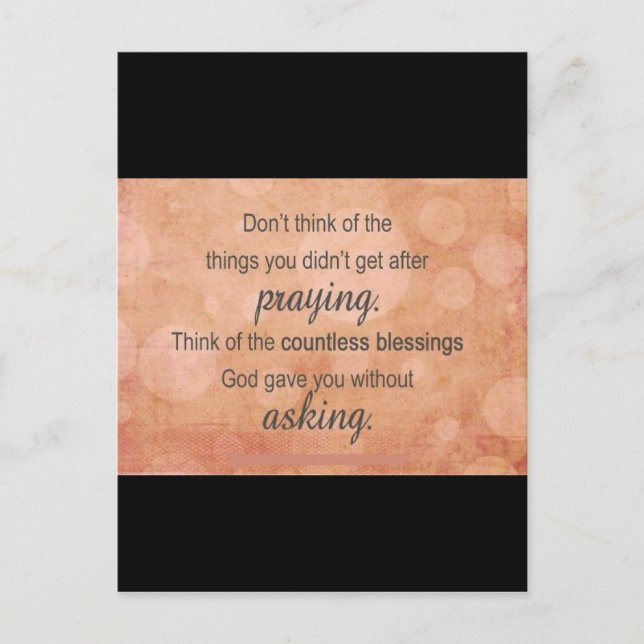 Postal Oración (Anverso)