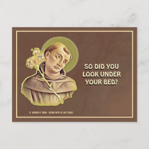Postal Oración católica religiosa humorística de San Anto