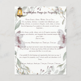 Postal Oración de Ho'oponopono por la prosperidad