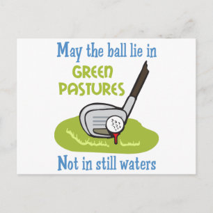 Postal Oración de los golfistas