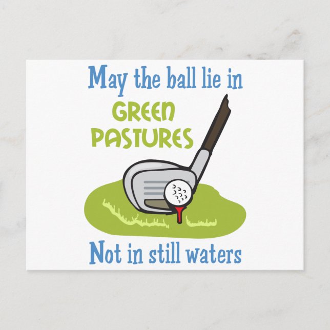 Postal Oración de los golfistas (Anverso)