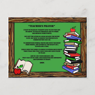 Postal oración de los profesores