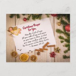 Postal Oración de Navidad para ti, Que el Dios de la Espe