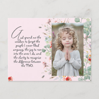 Postal Oración de Sabiduría Personalizada con Foto, Nombr