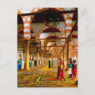 Postal Oración en la mezquita (1871)