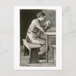 Postal Oración femenina, Vincent van Gogh