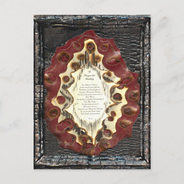 Postal Oración para curar (Anverso)