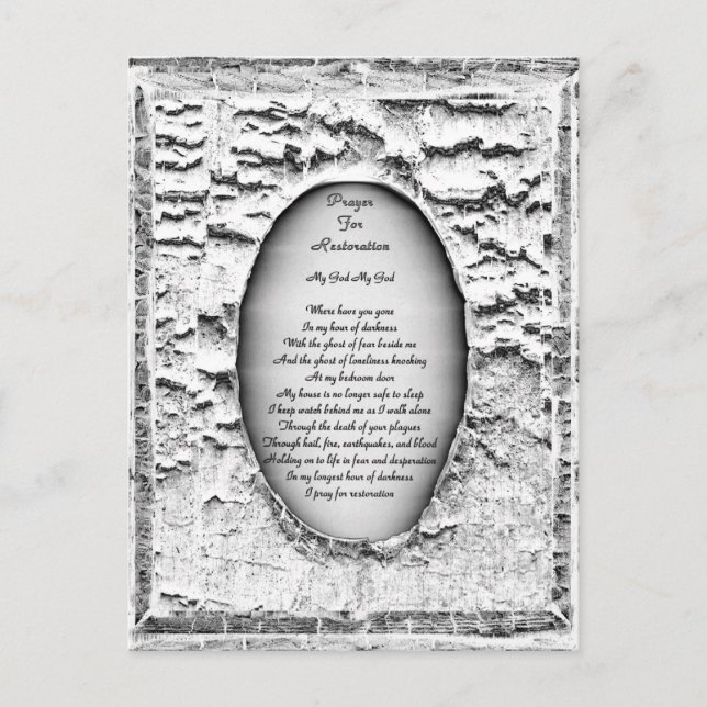 Postal Oración por la Restauración (Anverso)