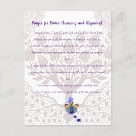 Postal Oración por limpieza y alineación divina