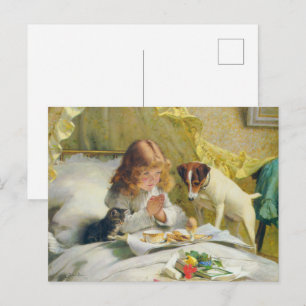 Postal Oraciones antes de la suspensión del desayuno por 