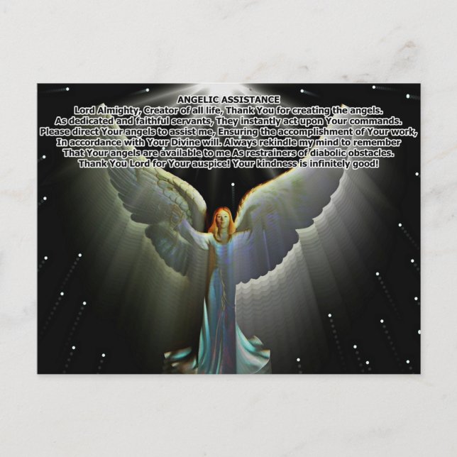 Postal Oraciones y citas diarias (Anverso)