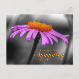 Postal Oraciones y simpatía Naranja púrpura