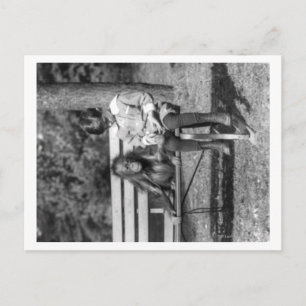 Postal Orangutan y niño en la fotografía nacional del zoo