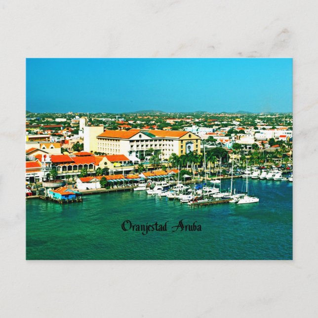 Postal Oranjestad Aruba (Anverso)