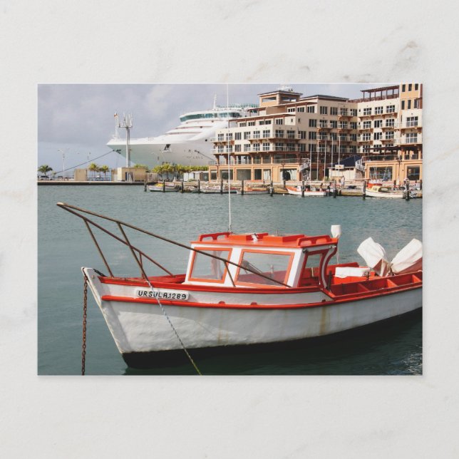 Postal Oranjestad, Aruba, Caribe (Anverso)