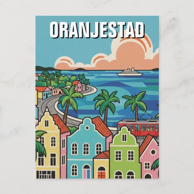 Postal Oranjestad Aruba Travel (Anverso)