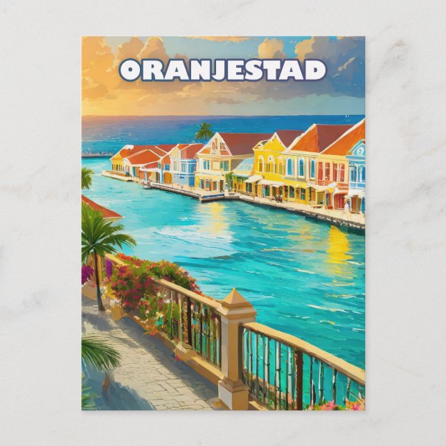 Postal Oranjestad, Caribbean jewel (Anverso)