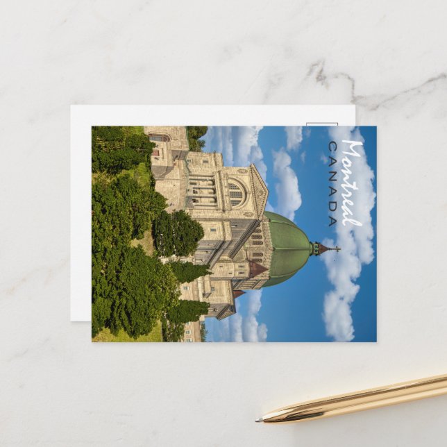 Postal Oratorio de San José, Montreal (Anverso/Reverso In Situ)