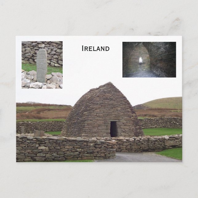 Postal Oratorio Gallarus, Kerry, Irlanda (Anverso)