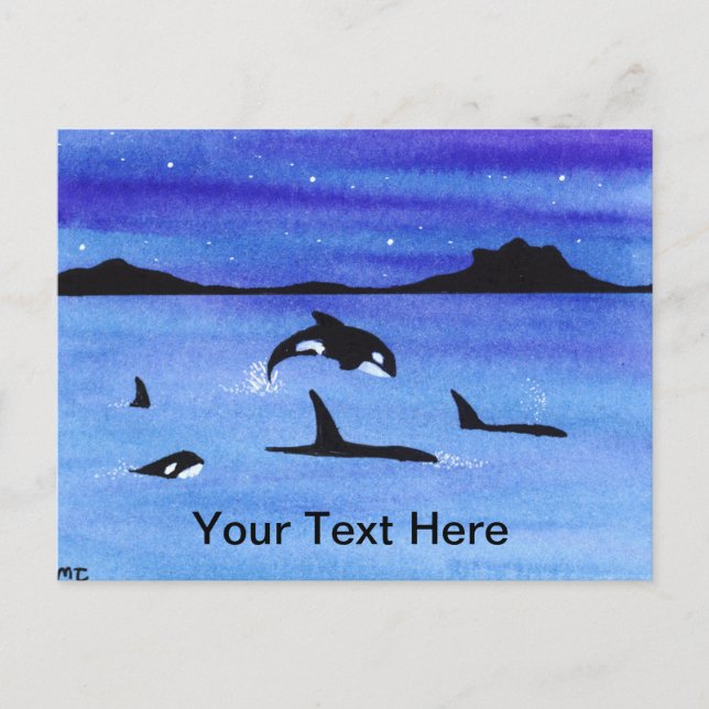 Postal Orca (Anverso)