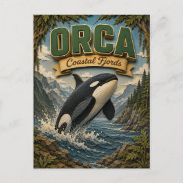 Postal Orca Fiordos Costeros POPCUT
