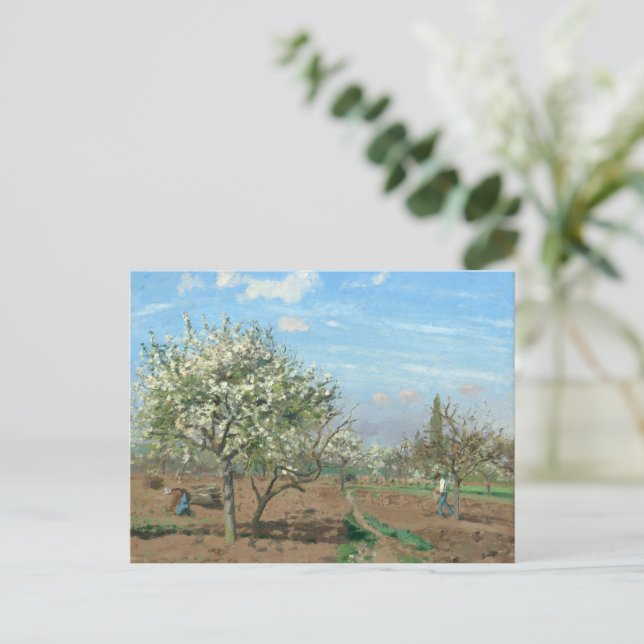 Postal Orchard en Bloom, Louveciennes Camille Pissarro (Anverso de pie)