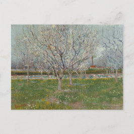Postal Orchard en ciruelas de flores de Vincent Van Gogh