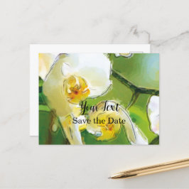 Postal Orchidee weiß - Aquarell-Design |