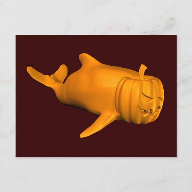 Postal Orcinus orca divertida (Anverso)