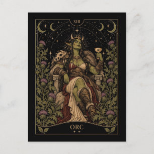Postal Orco, arte del Tarot Starlit
