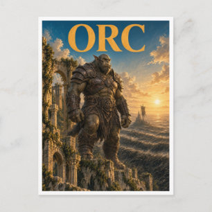 Postal Orco, Monstruo de Fantasía Gótica