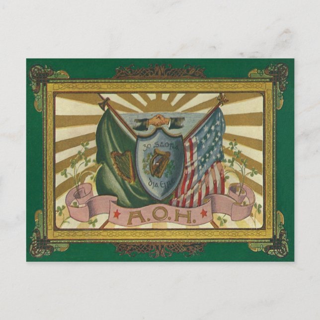 Postal Orden Antigua de los Hibernianos (Anverso)