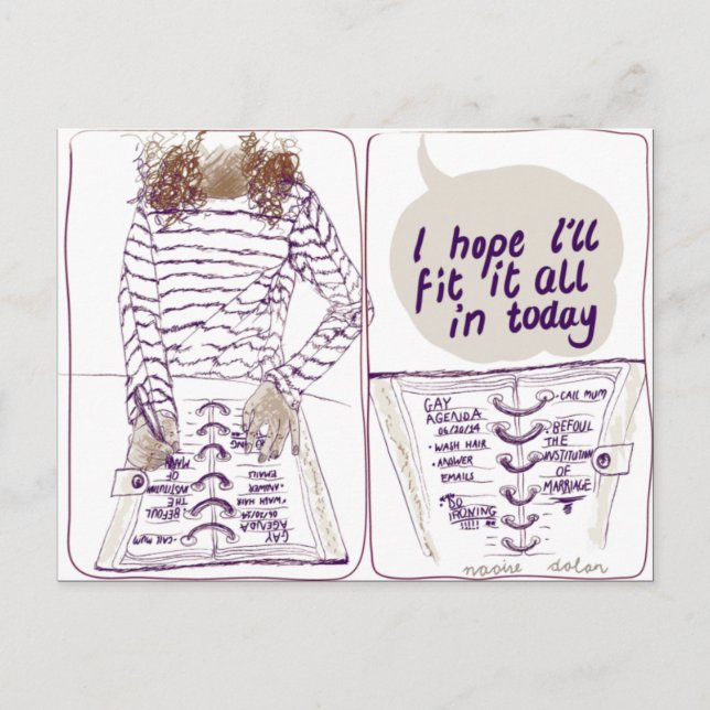 Postal Orden del día gay (Anverso)