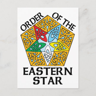 Postal Orden del diseño del Knot Celtic Star Oriental
