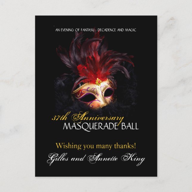 Postal Orden personalizado - Gilles y Annette (Anverso)