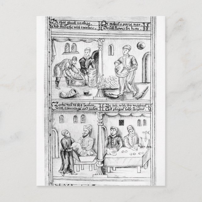 Postal Ordenanza de los Panaderos de York, 1595-96 (Anverso)