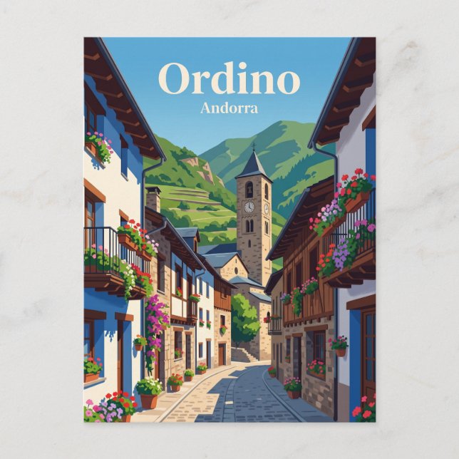 Postal Ordino Andorra (Anverso)