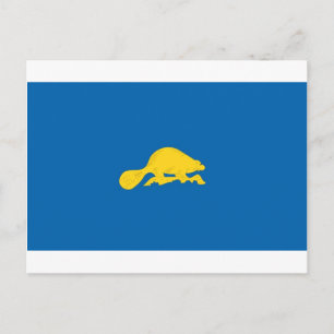 Postal Oregon Bandera Oficial del Estado Inverso