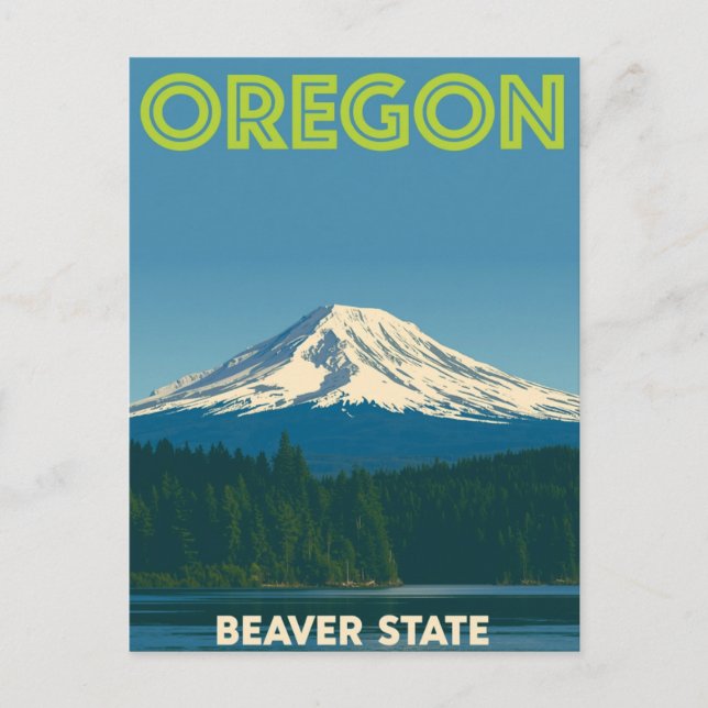 Postal Oregon Beaver State (Anverso)