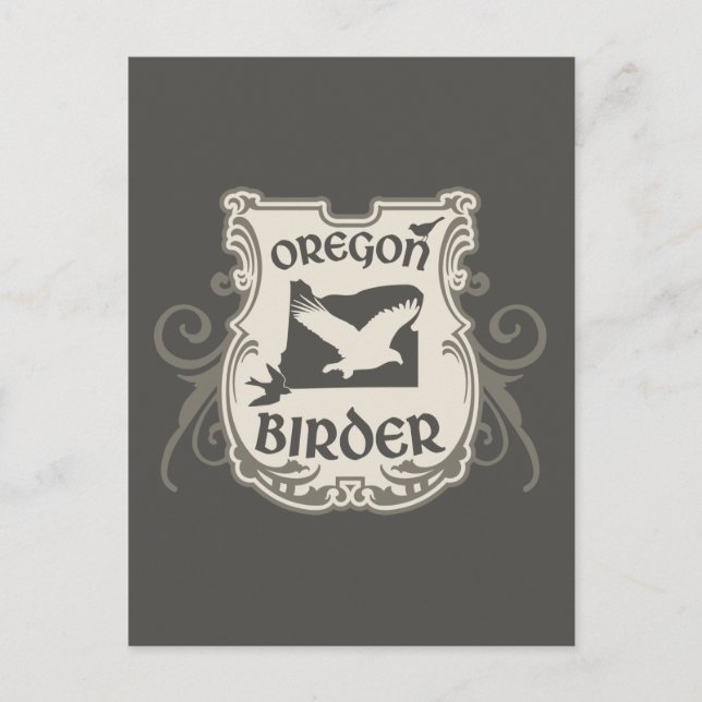 Postal Oregon Birder (Anverso)